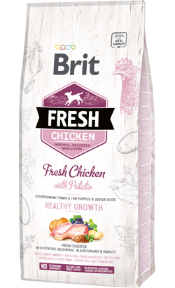 Brit Fresh Puppy & Junior Healthy Growth | Chicken & Potato