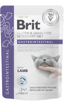 Brit Gluten & Grain-Free Veterinary Diet Cat Gastrointestinal Lamb in Gravy – imagem principal