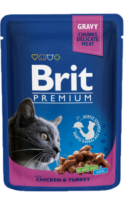 Brit Premium by Nature Cat Wet | Chicken & Turkey