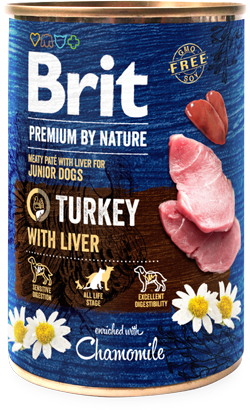 Brit Premium by Nature Junior Turkey with Liver