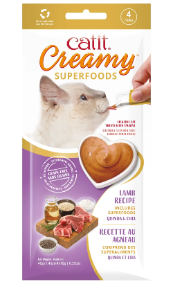 Catit Creamy Superfoods Snack | Borrego, Quinoa & Chia – imagem principal