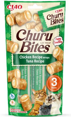 Churu Bites Cat Treat Receita de Wraps Frango e Atum – imagem principal