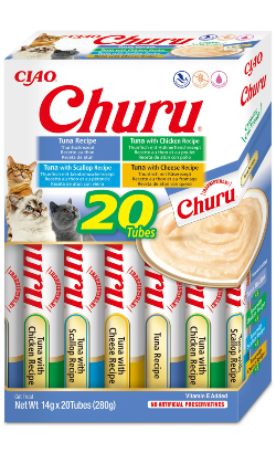 Churu Creamy Cat Treat Pack 20 Variedade Atum – imagem principal
