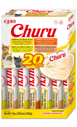 Churu Creamy Cat Treat Pack 20 Variedade Frango e Vaca – imagem principal