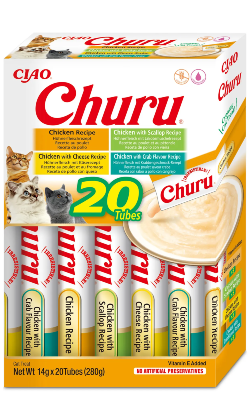 Churu Creamy Cat Treat Pack 20 Variedade Frango – imagem principal