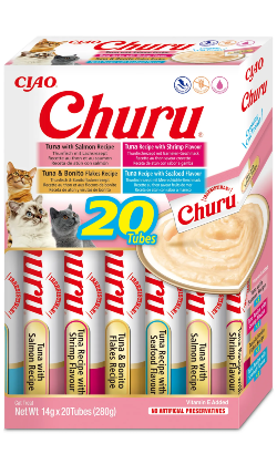 Churu Creamy Cat Treat Pack 20 Variedade Marisco – imagem principal
