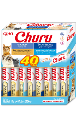 Churu Creamy Cat Treat Pack 40 Variedade de Atum – imagem principal