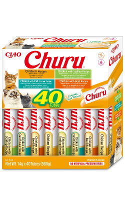 Churu Creamy Cat Treat Pack 40 Variedade de Frango – imagem principal