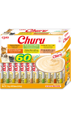 Churu Creamy Cat Treat Pack 60 Variedade de Frango – imagem principal