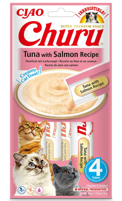 Churu Creamy Cat Treat Receita de Atum com Salmão