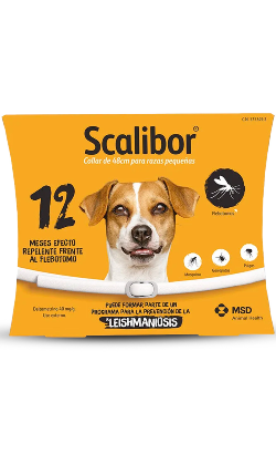 Coleira Scalibor 48 cm para cão médio e pequeno