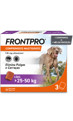 Comprimido mastigável Frontpro Cão 25-50 kg