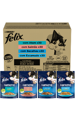 Felix Fantastic Fish Selection in Jelly Jumbo Pack 120 – imagem principal