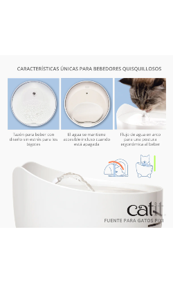 Fonte p/ Gatos Catit PIXI em Aço Inoxidável – imagem secundária 2