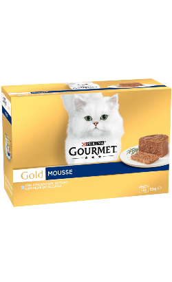Gourmet Gold Mousse de Peixe do Oceano Multipack 12 – imagem principal