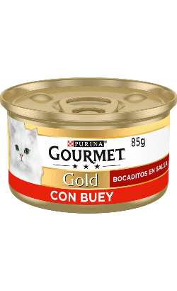 Gourmet Gold Pedacinhos em molho com Carne de Vaca – imagem principal