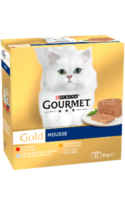 Gourmet Gold Seleção de Mousses Multipack 8