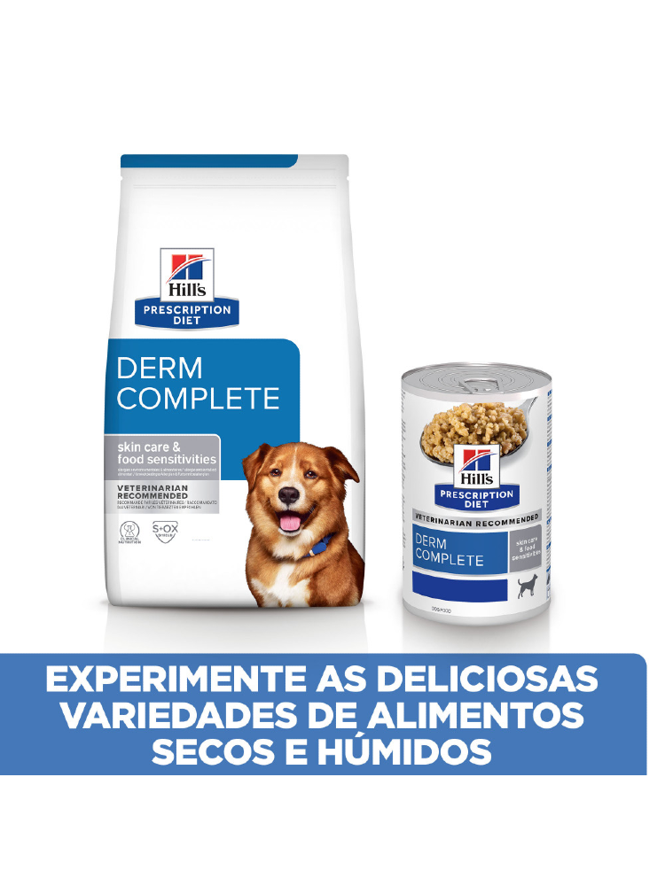 Hills Prescription Diet Canine Derm Complete Skin Care & Food Sensitivities – imagem secundária 4