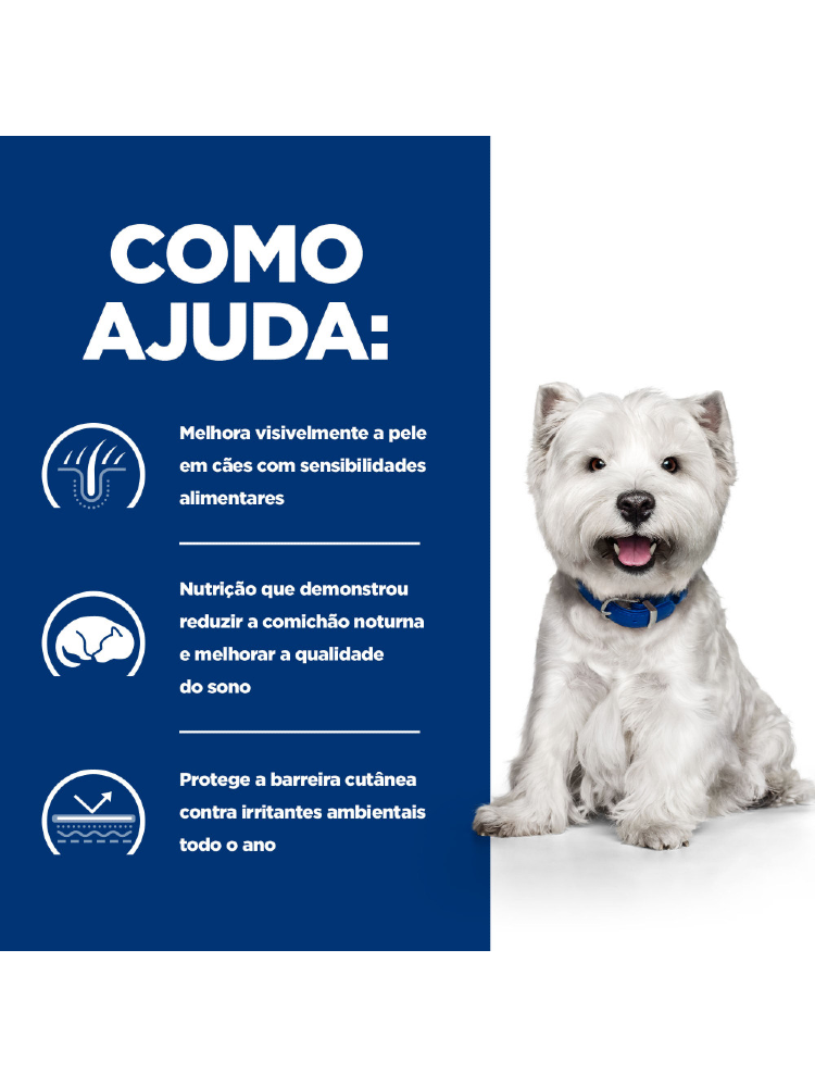 Hills Prescription Diet Canine Derm Complete Mini Skin Care & Food Sensitivities – imagem secundária 3