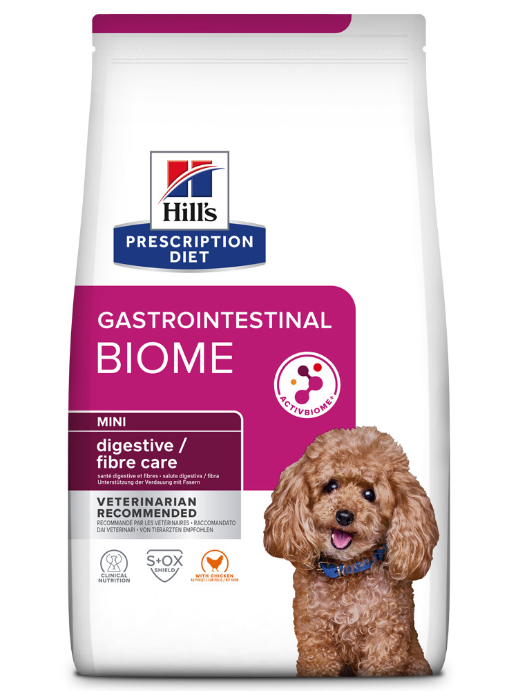 Hills Prescription Diet Canine Gastrointestinal Biome Mini Digestive/Fibre Care with Chicken
