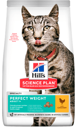 Hills Science Plan Cat Perfect Weight Adult with Chicken – imagem principal