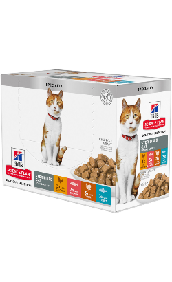 Hills Science Plan Cat Young Adult Multipack Chicken, Salmon, Tuna, Turkey