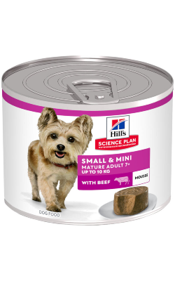 Hills Science Plan Mature Small & Mini Mousse With Beef