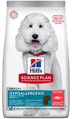 Hills Science Plan Medium Adult Hypoallergenic with Salmon & Tuna
