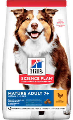 Hills Science Plan Medium Mature Adult 7+ with Chicken – imagem principal