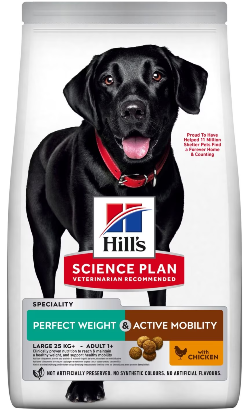 Hills Science Plan Perfect Weight & Active Mobility Large Breed Adult with Chicken