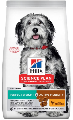 Hills Science Plan Perfect Weight & Active Mobility Medium Adult with Chicken