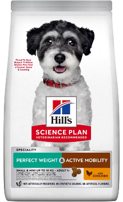 Hills Science Plan Perfect Weight & Active Mobility Small & Mini Adult