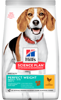 Hills Science Plan Perfect Weight Medium Adult with Chicken