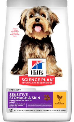 Hills Science Plan Sensitive Stomach & Skin Small & Mini Adult with Chicken
