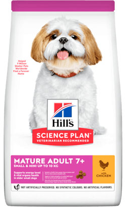 Hills Science Plan Small & Mini Mature Adult 7+ with Chicken