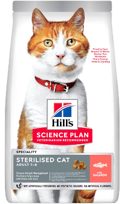 Hills Science Plan Sterilised Cat Adult with Salmon – imagem principal