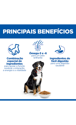 Hills Science Plan Youthful Vitality Large Breed Mature Adult 6+ with Chicken & Rice – imagem secundária 2