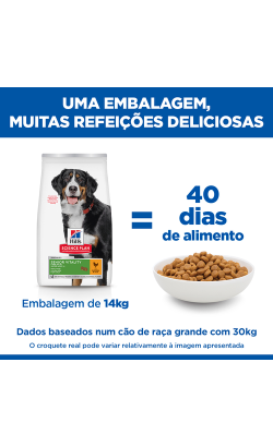 Hills Science Plan Youthful Vitality Large Breed Mature Adult 6+ with Chicken & Rice – imagem secundária 3