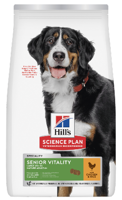 Hills Science Plan Youthful Vitality Large Breed Mature Adult 6+ with Chicken & Rice – imagem principal