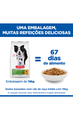 Hills Science Plan Youthful Vitality Medium Mature Adult 7+ with Chicken & Rice – imagem secundária 3