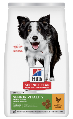 Hills Science Plan Youthful Vitality Medium Mature Adult 7+ with Chicken & Rice