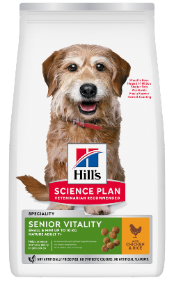 Hills Science Plan Youthful Vitality Small & Mini Mature Adult 7+ with Chicken & Rice