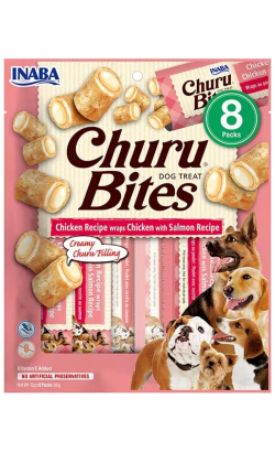 Inaba Churu Bites Dog Treat Receita de Frango e Salmão – imagem principal