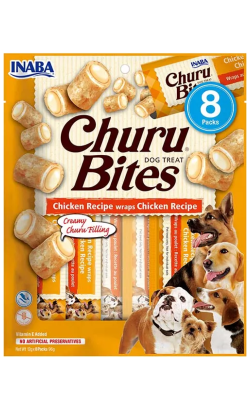 Inaba Churu Bites Dog Treat Receita de Wraps de Frango – imagem principal