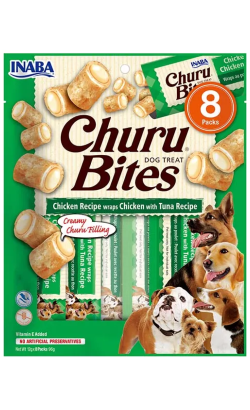 Inaba Churu Bites Dog Treat Receita de Wraps Frango e  Atum – imagem principal
