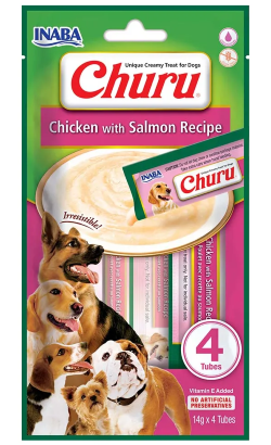 Inaba Churu Unique Creamy Dog Treat Receita de Frango com Salmão – imagem principal
