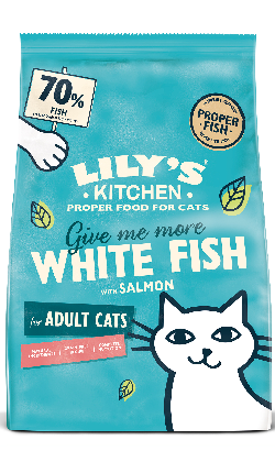 Lilys Kitchen Cat Adult Fishermans Feast White Fish & Salmon