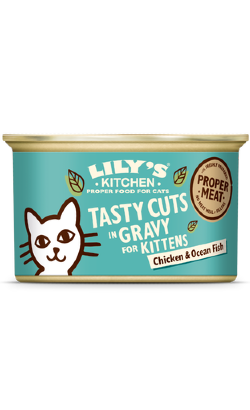 Lilys Kitchen Cat Kitten Tasty Cuts Chicken & Ocean Fish in Gravy – imagem principal