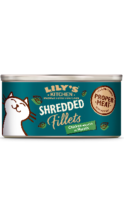 Lilys Kitchen Cat Shredded Fillets Chicken & Mussels