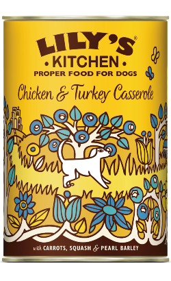 Lilys Kitchen Chicken & Turkey Casserole with Carrots, Squash & Pearl Barley